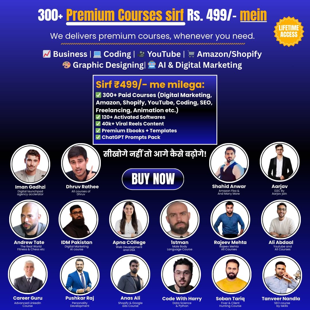 300+ Premium Courses Bundle